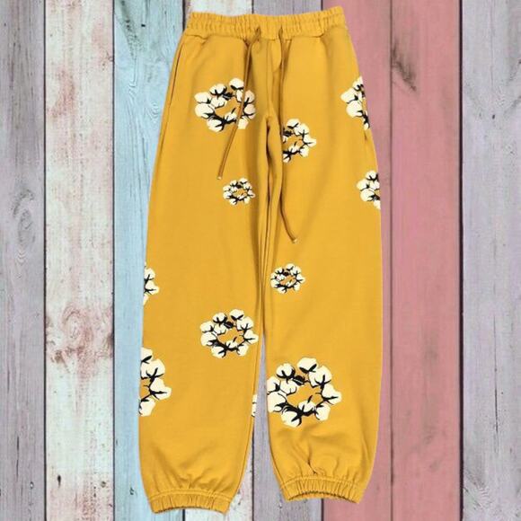 Classic Men's Denim Tears Pants Yellow - Picture 1 of 4